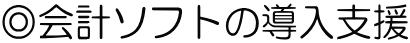 ◎会計ソフトの導入支援